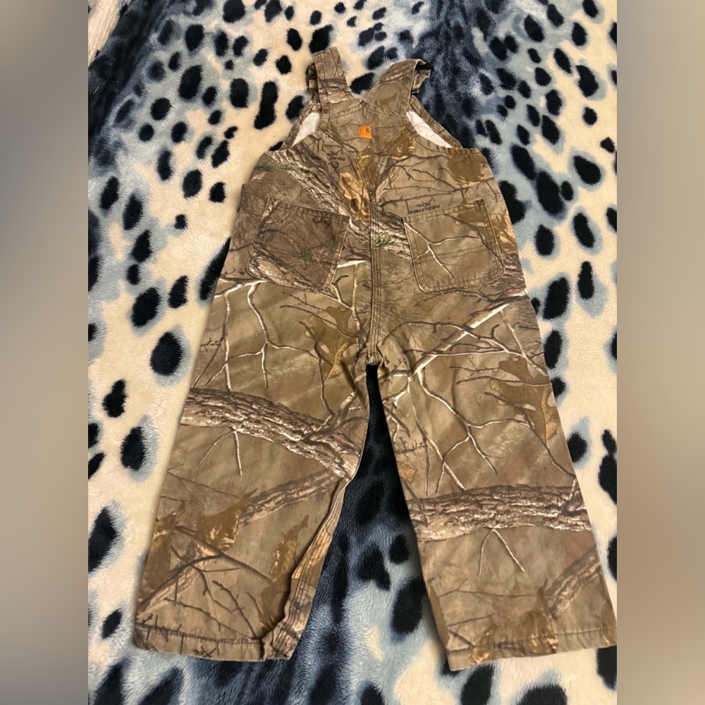 Carhartt Kids Camouflage Brown Overalls